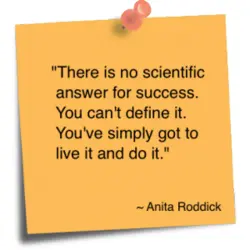 There is no scientific answer for success. You can't define it. You've simply got to...