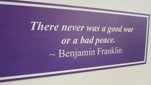 There never was a good war or a bad peace