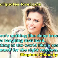 There's nothing like deep breaths after laughing that hard. Nothing in the world like a...