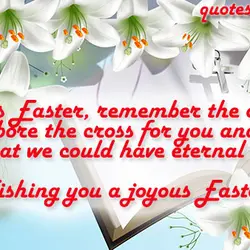 This Easter, remember the one who bore the cross for you and me so that...