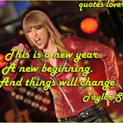 This is a new year. A new beginning. And things will change.
