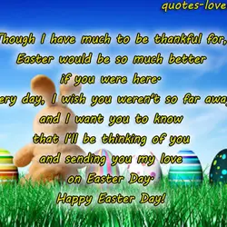 Though I have much to be thankful for, Easter would be so much better if...