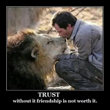 Trust - without it friendship is not worth it