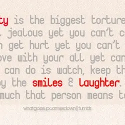 Uncertainty is the biggest torture in love, you feel jealous yet you can't complain. You...