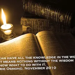 We can have all the knowledge in the world, but it means nothing without the...