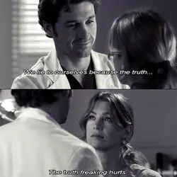 We lie to ourselves because the truth. The truth freaking hurts.