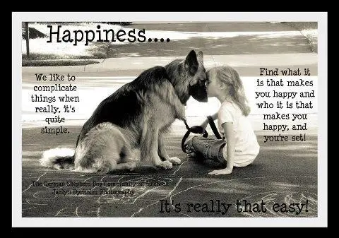 We like to complicate things when really, it's quite simple. Find what it is that makes you happy and who it is that makes you happy, and you're set