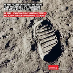We were focused on progress and making those incremental steps, thousands of incremental steps that...