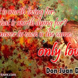 What is worth living for, and what is worth dying for The answer to each...