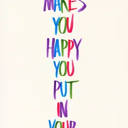 Whatever makes you happy put in your world.