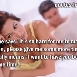 When he says 'It's so hard for me to make a decision, please give me...
