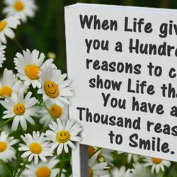 When life gives you a hundred reasons to cry show life that you have a...