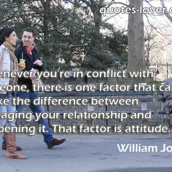 Whenever you're in conflict with someone, there is one factor that can make the difference...