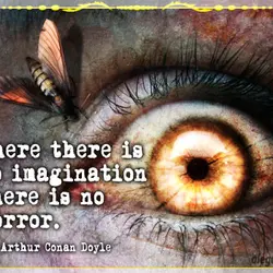Where there is no imagination there is no horror
