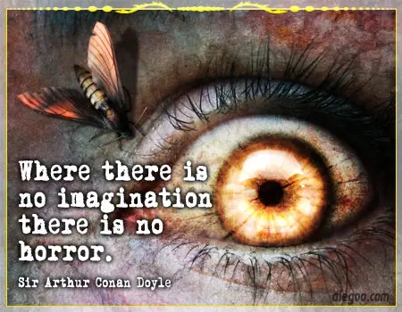 Where there is no imagination there is no horror