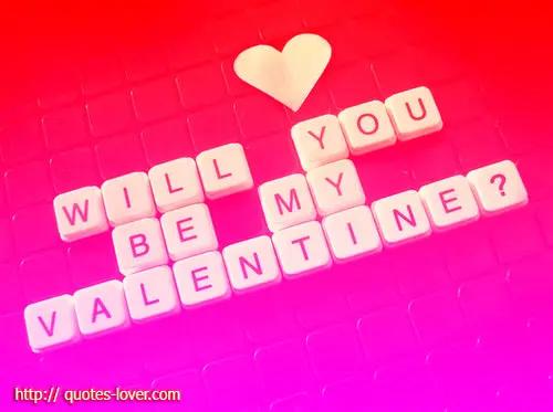 Will you be my Valentine?