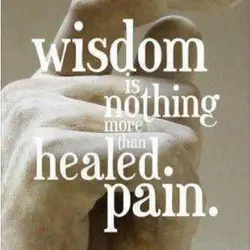 Wisdom is nothing more than healed pain