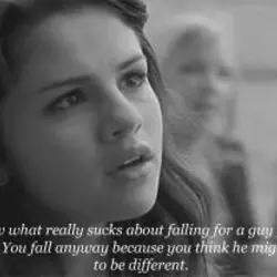 You know what really sucks about falling for a guy you're not right for You...