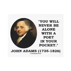 You will never be alone with a poet in your pocket