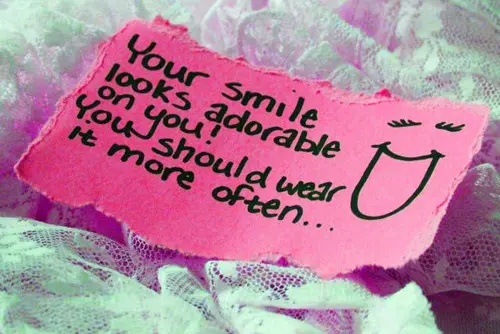 Your smile looks adorable on you! You should wear it more often