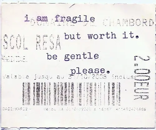 I am fragile but worth it. be gentle please.
