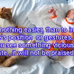 There is nothing easier, than to imitate ,someone's position or gestures. But, if you see...