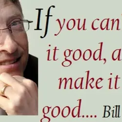 If you can't make it good, at least make it look good