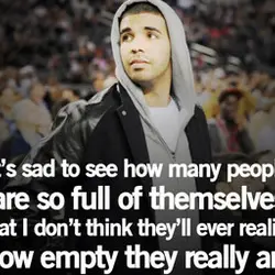 It's sad to see how many people are so full of themselves that I don't...