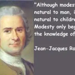 Although modesty is natural for man, it is not natural to children. Modesty only begins...