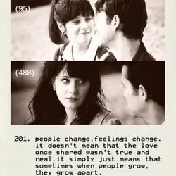 People change. Feelings change. It doesn't mean that the love once shared wasn't true and...