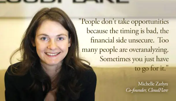 People don't take oppurtunities because the timing is bad, the financial side unsecure. Too many people are overanalyzing. Sometimes you just have to go for it