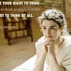 Reserve your right to think for even to think wrongly is better that not to...