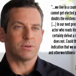 ... we live in a country in which a person cannot get elected president if...