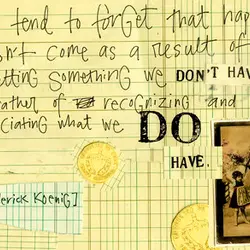 We tend to forget that happiness doesn't come as a result of getting something we...