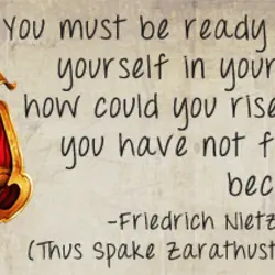 You must be ready to burn yourself in your own flame; how could you rise...