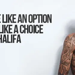 You treat me like an option so I left you like a choice